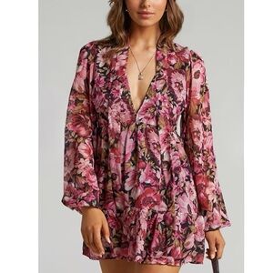 SHOWPO JANESSA TIE SHIFT MINI DRESS